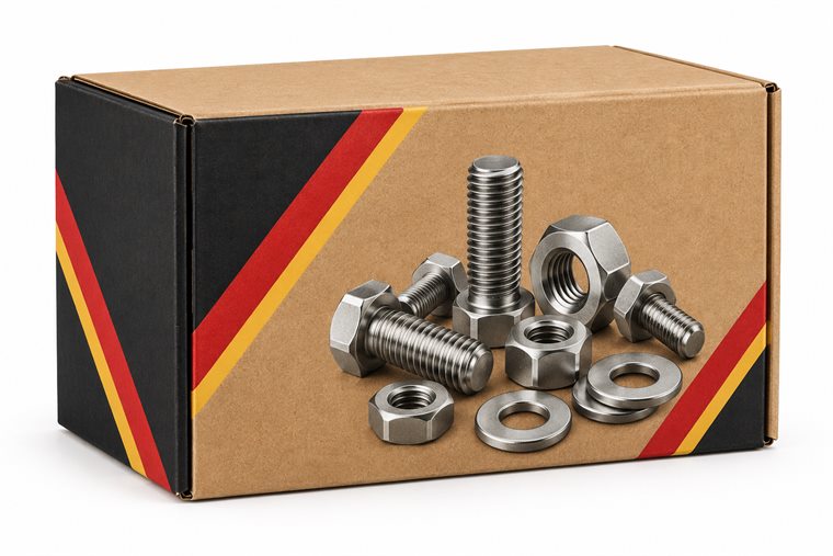 Kraft carton for stainless steel fasteners